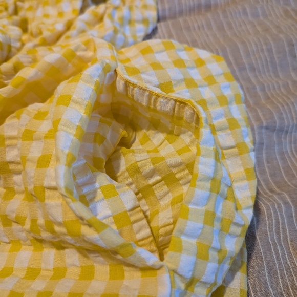 Old navy gingham yellow puff sleeve dress 2x nwt - Picture 11 of 12